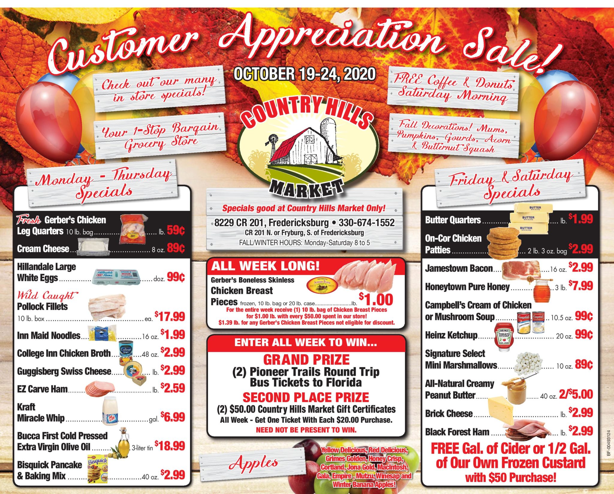 Country Hills Market Customer Appreciation Sale October 1924 German