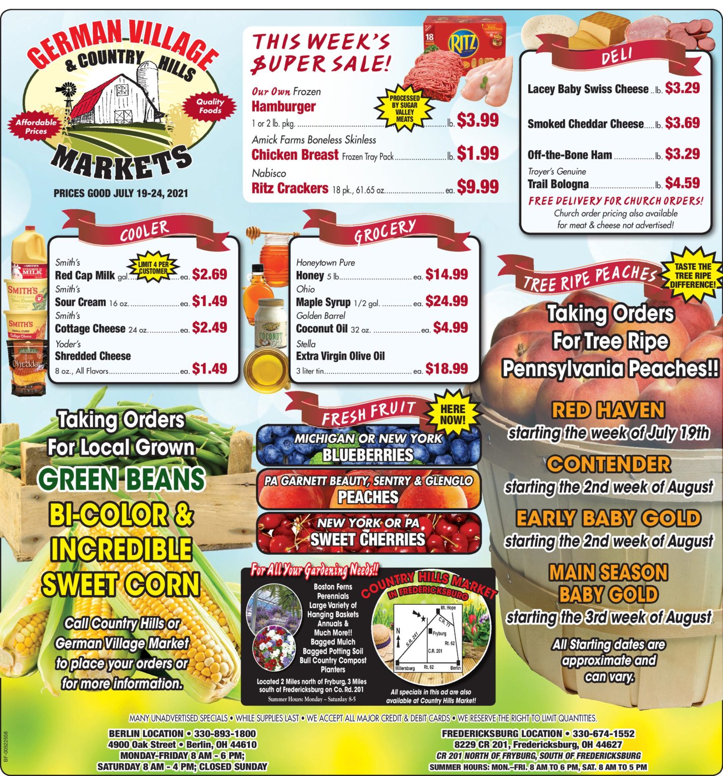 Weekly Specials July 19-24 - German Village Market