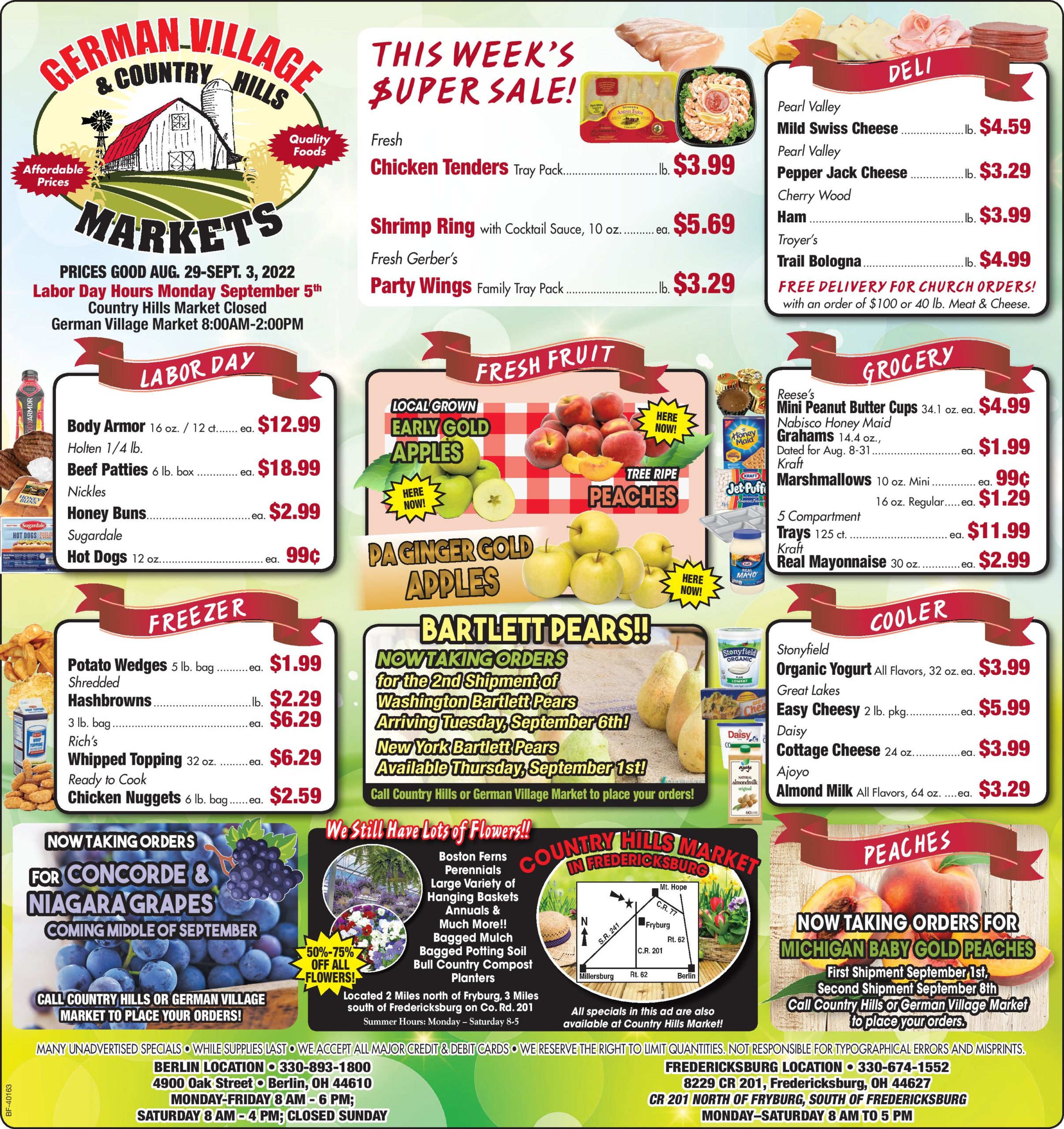 Weekly Specials August 29 September 3 2022 German Village Market